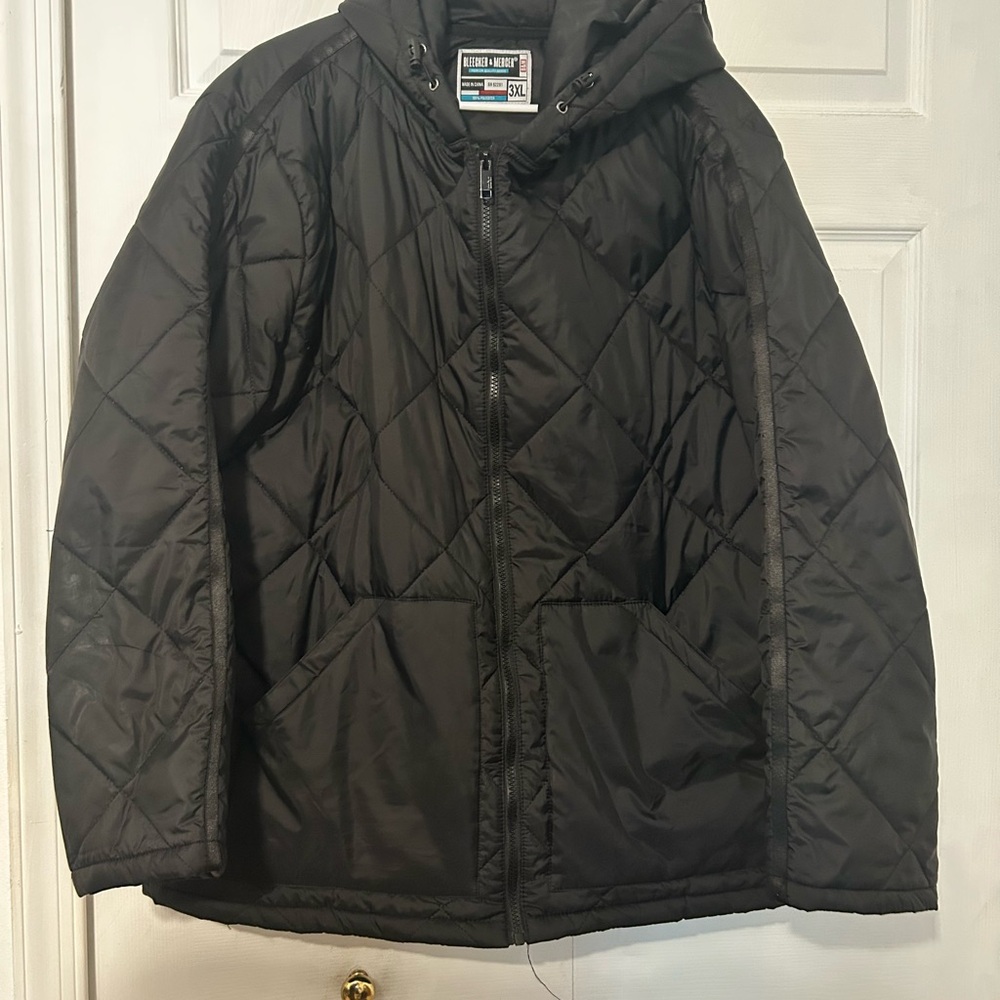 Bleecker & Mercer Black Quilted Jacket 3XL